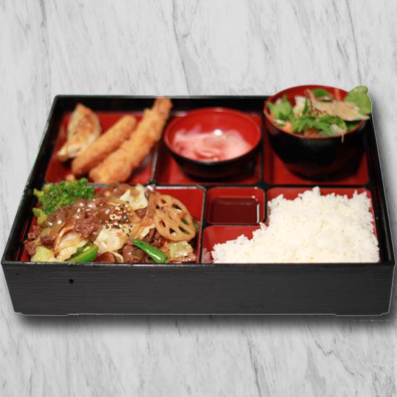 Soy Sauced Pork Bento Box (w/Miso)