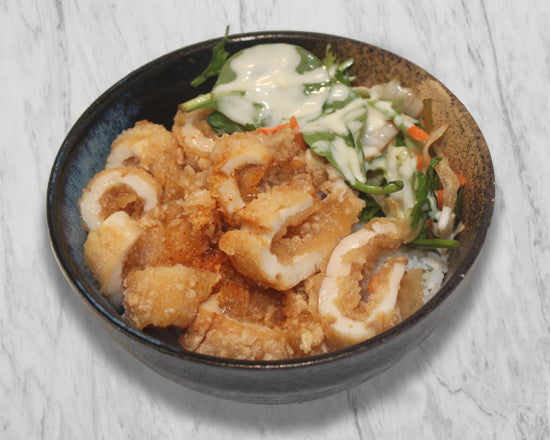 Squid Karaage Rice Meal